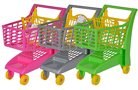 Simba 104503027 - Einkaufswagen, Kaufladen, Rollenspiel, 3-Fach Sortiert, es Wird nur EIN Artikel geliefert