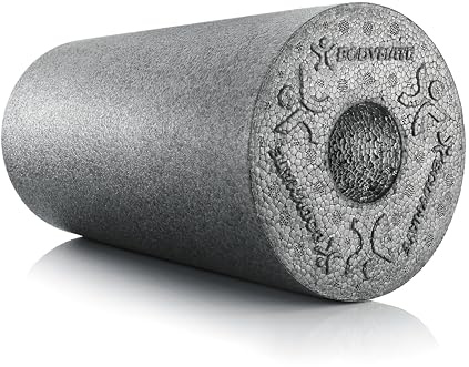 BODYMATE Faszienrolle Standard Mittel-Hart mit Gratis E-Book - Carbon-Grey 30x15cm