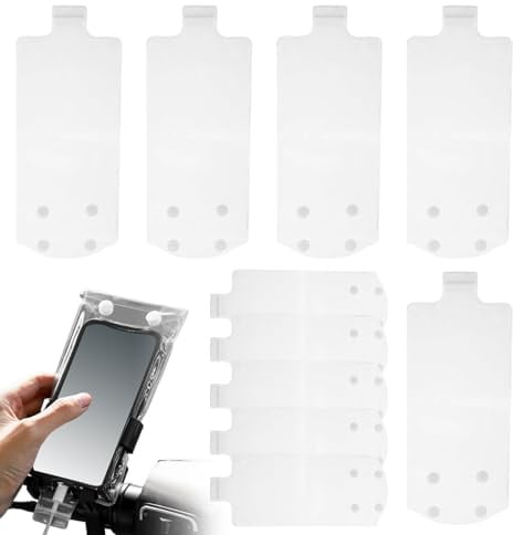 Jubilofex wasserdichte Handyhülle - Zehn Set Fahrrad-Telefonschutztaschen, Staubschutz für Handy mit Touchscreen für Kajak Kanu Reisen Urlaub Camping