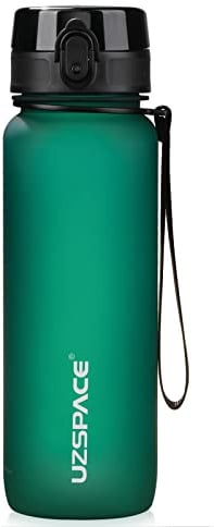 UZSPACE Sport Trinkflasche 500ml/800ml/1l, Trinkflasche Kinder Auslaufsicher Kohlensäure Geeignet, Spülmaschinenfest, Tritan & BPA-frei Wasserflasche für Fahrrad, Outdoor, Wandern
