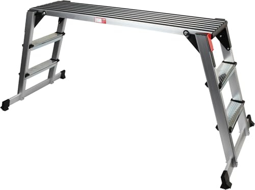 KS Tools 800.0985 Aluminium-Sicherheits-Laufbühne, L1650xB380xH730mm
