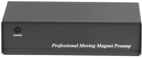 Hama Stereo Phono-Vorverstärker PA (für Plattenspieler, inkl. Netzadapter 230V/50Hz, 3000mA, Cinchkabel 0,9 m) schwarz, 00040506