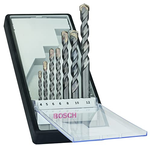 Bosch Professional 7-teiliges CYL-3 Betonbohrer Set (für Beton, Robust Line, Ø 4–12 mm, Zubehör Schlagbohrmaschine)