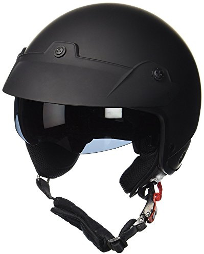 protectWEAR Jethelm Motorradhelm mit integrierten Sonnenvisier und Schild H740 - XL