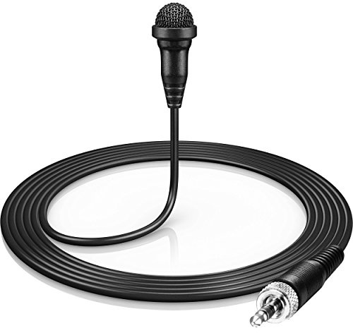 Sennheiser ME 2 Elektret-Kondensator-Ansteckmikrofon mit Kugelcharakteristik für klaren und natürlichen Klang bei Rundfunk, Präsentationen und Videoproduktionen - Schwarz (508935)
