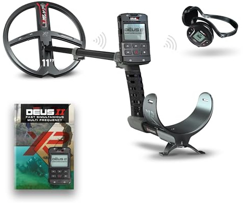 XP Deus II 28 FMF RC WS6 Komplettset | Ideal für Schatz und Relikte, kabellose Fernbedienung, 27,9 cm schnelle Multifrequenzspule, WS6-Kopfhörer (DEUS2-28FMFRCWS6)