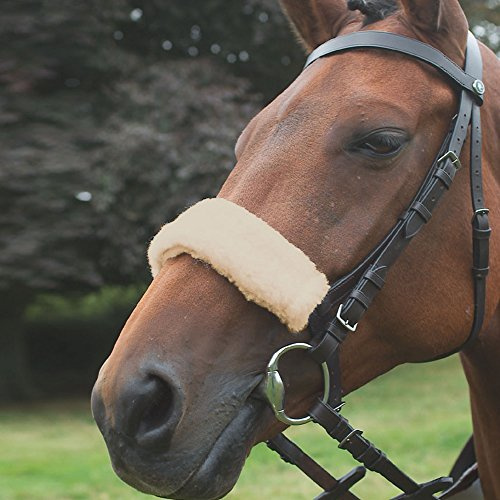 Shires Kalifornische Hackamore (Bosal) Sleeve oder Nasenriemenschoner,, Nat