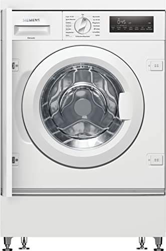 Siemens iQ700 Einbau Waschmaschine 8 kg 1400 UpM timeLight WI14W443 | Projektion der Restlaufzeit auf den Boden, schnelles speedPack L, leiser bürstenloser iQdrive Motor