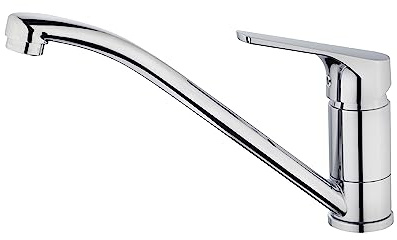 GRIFO MTP 913 CROMO Monomando de caño giratorio de fácil limpieza y aireador anticalcáreo