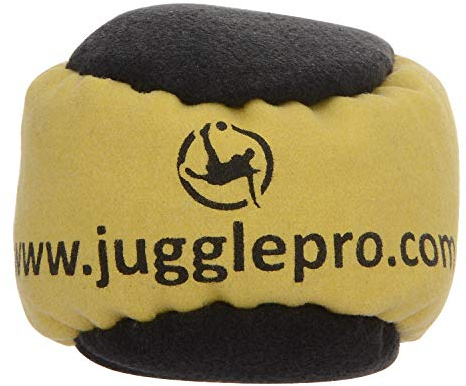 Juggle Pro Footbag NUNCHAKU – Handgenähter 2-Panel Hackisack Ball – Aus Amara Ultra Wildleder – Gefüllt mit EPS-Kunststoffperlen – Für Freestyle, Fußjonglage & Tricks