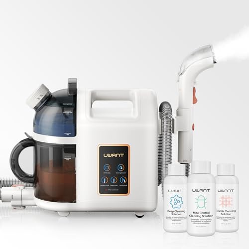 Uwant B200, Polsterreiniger Gerät, 1900W | Dampft, Schrubbt und Saugt | Für Teppiche, Sofas, Vorhänge, Kleidung | 74DB, 12000Pa