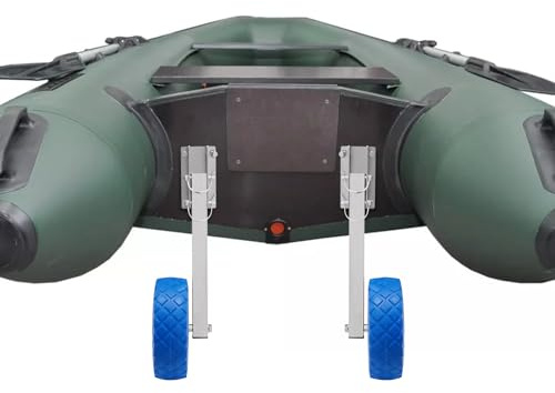 LKHDONG Heckräder Slipräder Universal Schlauchbooträder Edelstahl Transporträder für Schlauchboot