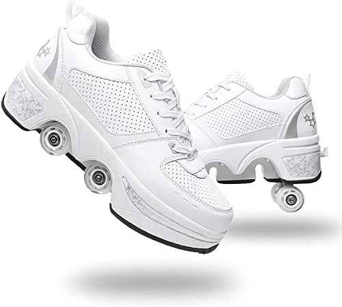 Roller Skate Shoes Rollschuhe Schuhe Mit Rollen Skateboardschuhe,Inline-Skate, verstellbar Damen Schuhe mit Rollen für mädchen