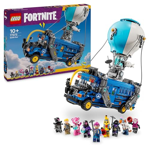LEGO Fortnite Schlachtenbus, Spielzeug zum Videospiel mit Minifiguren, Geschenk für Gaming Fans ab 10 Jahren, Fahrzeug Bauset für Kinder, Kreatives Geschenk zum Geburtstag - 77073