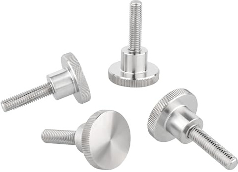 Ottertools - Rändelschraube DIN 464 | Gewinde: M6x12 mm | Edelstahl | 4 Stück