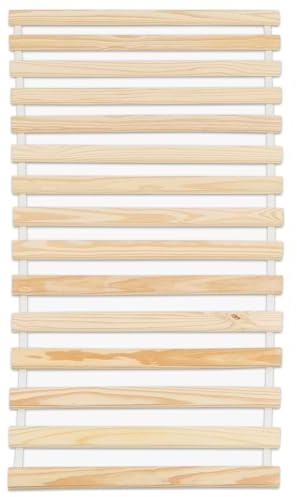 IDIMEX Rolllattenrost 80 x 160 cm aus Kiefer massiv - Lattenrost mit 12 Latten aus Massivholz Kiefer, Rollrost