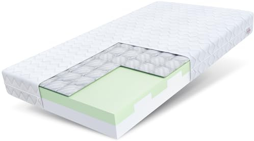 FDM Matratze 80x160 cm Härtegrad H3 Höhe 16 cm Kindermatratze Schaumstoffmatratze HR-Schaum Polyurethan-Schaum Buchweizen 7 Komfortzonen mit Hypoallergenem Waschbarem Premium-Bezug Oeko-Tex Paulo