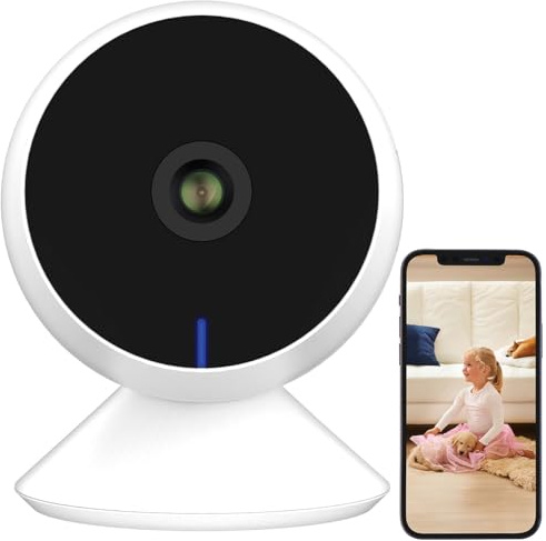 7links Funk Kamera: 2K-IP-Überwachungskamera, smarte Bewegungserkennung, 3MP, WLAN, App (Kamera Elesion, Mini Überwachungskamera, LED)