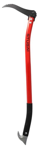 STUBAI Handsappie | ergonomisch geschweifter Alustiel | 700 mm | Astschlepper | Handsappel zum Aufnehmen, Bewegen und Transportieren von Holzstücken und Baumstämmen