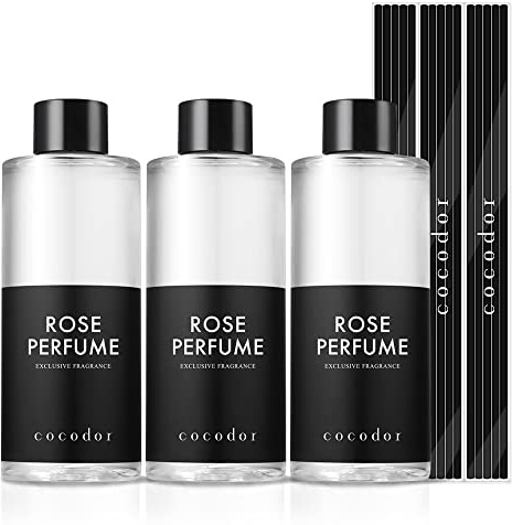 Cocodor Diffusor Nachfüllflasche/Rosenparfüm/200ml, 3 Stück/Raumduft, Duftöldiffusoren, Duftstäbchen, Wohnaccessoires & Deko, Aromatherapie