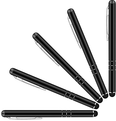 Yizhet 5 Stück Eingabestift Touchscreen Stift Touch Pen Tablet Stift für Alle Tablets Touchstift Universal kompatibel mit Alle Touchscreen Geräte, Schwarz