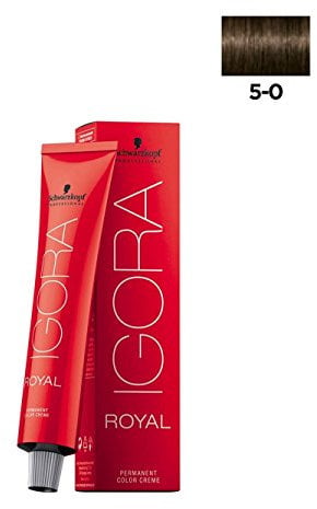 Schwarzkopf IGORA Royal Premium-Haarfarbe 5-0 hellbraun, 1er Pack (1 x 60 g)