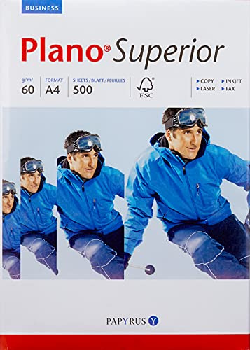 Papyrus 88026776 Drucker-/Kopierpapier Premium Planosuperior: 60 g/m², A4 500 Blatt, Weiß