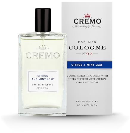CREMO Eau de Toilette for Men 100ml Citrus & Mint Leaf - Fresh fragrance - Geschenk für Männer
