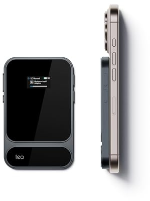 Khadas Tea Pro DAC Kopfhörerverstärker – Tragbarer Bluetooth Kopfhöreramp, Hi-Res Verstärker MagSafe DAC Amp, 0,95 Display, ES9039Q2M, 2100 mAh, USB-C auf 3,5/4,4 mm, PCM 768 kHz/32 Bit, DSD512 Audio