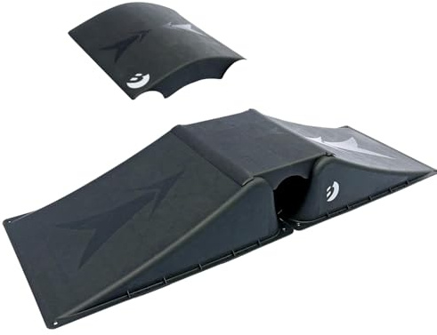 BEST SPORTING Rampen-Set für Skateboard/BMX-Rad/Skater & RC Cars I 3-teilige Skater Rampe inkl. rundem Mittelstück I stabile Skateboard Rampe I hochwertige Scooter Rampe