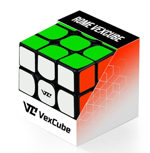 VexCube Magischer Würfel, 3 x 3 Geschwindigkeiten, Puzzle mit hoher Widerstandsfähigkeit, Speed Cube 3 x 3, Lernspiel für Kinder und Erwachsene, verstellbare Spannung, Aufkleber aus Kohlefaser, 5,5 cm