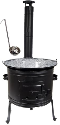 Set Ungarischer Ofen 39 +Gulaschkessel 30 Liter + GRATIS Schöpflöffel Gulaschkanone Suppenkessel