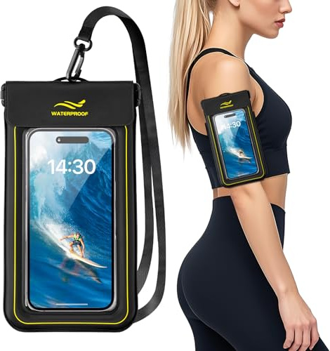 HAISSKY wasserdichte Handyhülle 7.0 Zoll IPX8 Wasserfeste Handytasche Unterwasser Handyhülle für iPhone 17 16 15 14 13 12 11 Pro Max,Waterproof Phone Case Unterwasser Handytasche Hülle Modedesign