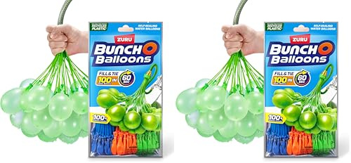 Bunch O Balloons 100 schnell zu füllende, selbstverschließende Wasserballon (1 Packung mit 3 Einheiten) (Packung mit 2)