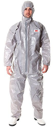 3M 45704XL Schutzanzug, Typ 3/4/5/6, Größe 4XL, Grau