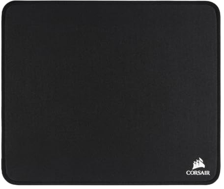 Corsair MM350 Champion Series Premium-Gaming-Mauspad – Mittel, Schwarz | 32 x 27 cm, Stoff, Anti-Fray Genähte Ränder