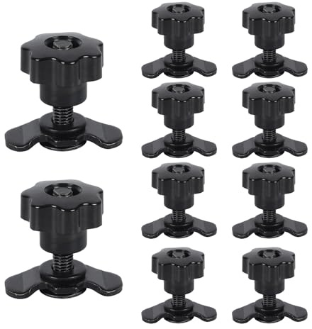 10x Schraubfitting Airlineschiene, Airline Fitting, M8x20, M8x40, M8x60, Airlinebeschlag Zubehör, 500daN Airlineverschraubung, für Zurrschienen zur Ladungsicherung (M8*40MM)