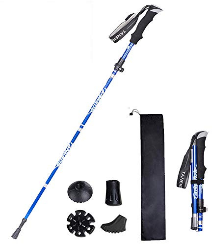 XDSP Wanderstock, faltbar, Wanderstock, Kork, atmungsaktiv, Trekking, stoßfest, rutschfest, für Nordic Walking, Bergsteigen, Skifahren, Trekking (1 Stück)