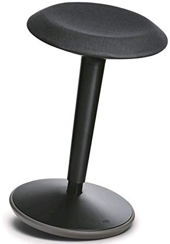 Sedus se:fit, Ergonomischer Hocker, Stehhocker, Stehsitz, Stehhilfe, Schwarz, Kunststoff, Gummifuß, 53-80 cm Höhenverstellbar