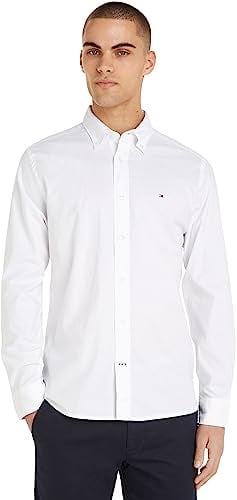 Tommy Hilfiger Herren Hemd 1985 Flex Oxford Langarm