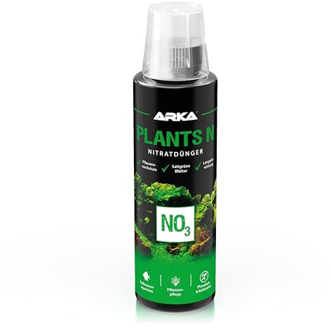 Nitratdünger Aquarium 236 ml – Stickstoffdünger für Wasserpflanzen – fördert prächtigen Pflanzenwuchs & beugt Stickstoffmangel vor – phosphatfrei – ARKA Plants N