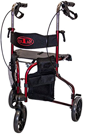 Antar 14131 Delta Gehrad, Rollator mit 3 Rädern und abnehmbarer Tasche