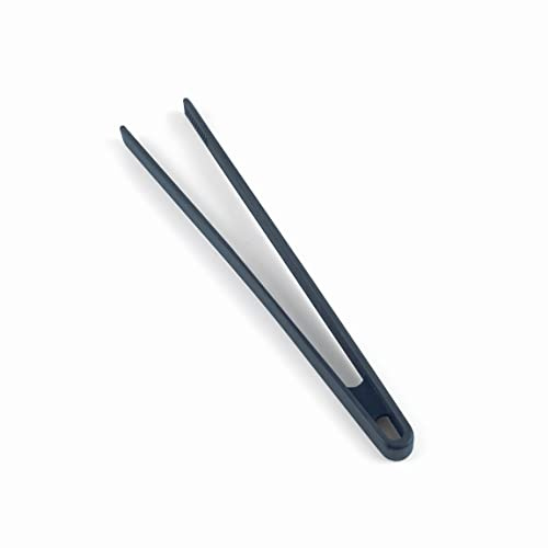 Lacor - 64462 - Graue Küchenpinzette, Lange Pinzette, Silikonpinzette, Küchenutensilien, ergonomischer Griff, Antihaftbeschichtet, hochtemperaturbeständig, spülmaschinenfest, Länge 29 cm