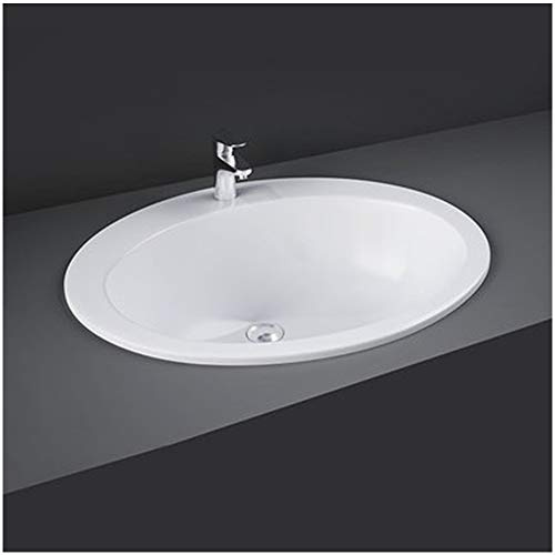 Einbauwaschbecken - Aufsatzwaschbecken L. 63,5 cm RAK Modell Cherry aus Keramik weiß