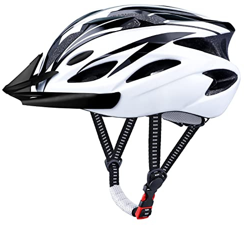 GOXIFACA Fahrradhelm für Erwachsene Damen Herren Unisex Verstellbar mit abnehmbarem Visier und Polsterung für Mountainbike und Stadtverkehr Kopfgröße 58-62 cm