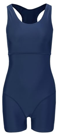 Damen slazenger boyleg legsuit damen badeanzug badeanzug bademode navy / charcoal 18