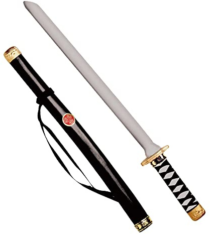 W WIDMANN MILANO Party Fashion 2727N - Ninja Schwert mit Scheide, Länge circa 60 cm, Accessoire, Krieger, Kämpfer, Mottoparty, Karneval