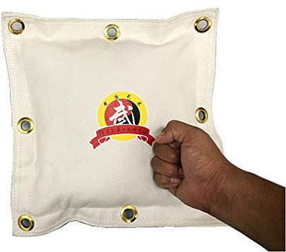 DETECH Mann Wing Chun Kung Fu Leinwand-Wand-Tasche Wand-Schlagpolster, Schlagkissen, Sandsack, Boxsack, Wandsandsack, Makiwara, Wandschlagpolster, Wandschlagkissen,JKD Wandmakiwara