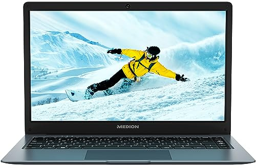 MEDION E14223 35,5 cm (14 Zoll) Full HD Laptop (Intel Celeron N4120, 4GB DDR4 RAM, 128GB Flash-Speicher, Webcam, Win 11 Home)