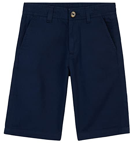 CityComfort Kurze Hosen Jungen Teenager 4–14 Jahre, 100% Baumwolle Chino Shorts, Weich & Atmungsaktiv, Sommer Geschenke für Kinder (Marineblau, 9-10 Jahre)